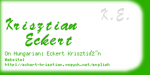 krisztian eckert business card